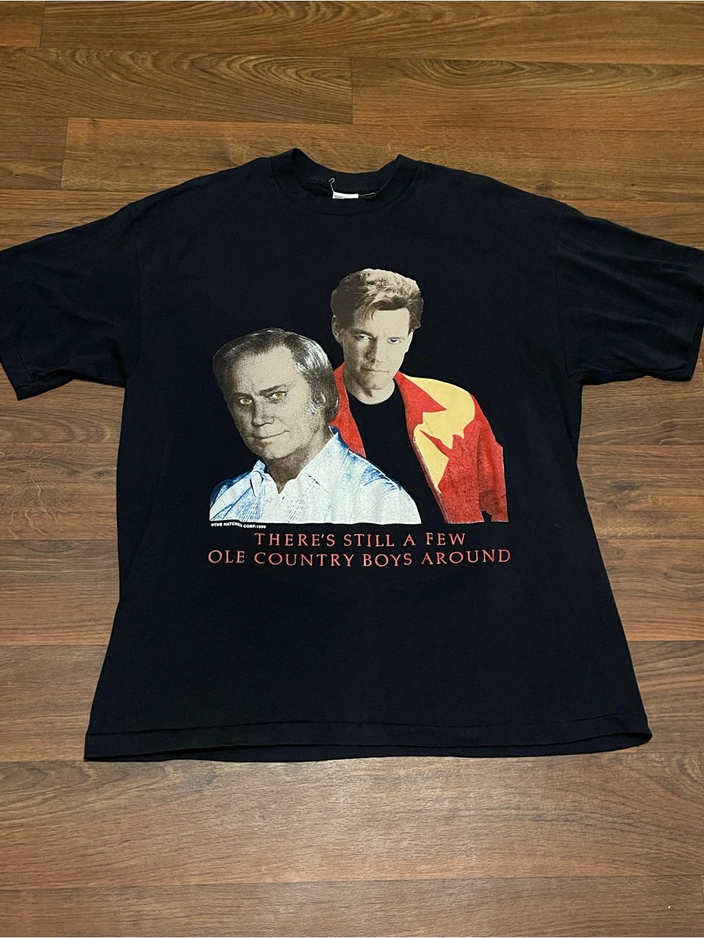 VTG 1990 Randy Travis George Jones Tour Shirt
XXL Touch of Gold Single Stitch